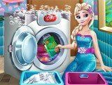 Игра День Прачечной Ледяной Королевы | Ice Queen Laundry Day