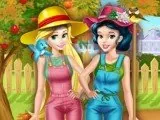Игра Принцессы, Работающие В Саду | Princesses Working In The Garden