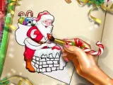 Игра Раскраска Санта-Клаус