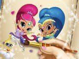 Игра Книжка - Раскраска Shimmer And Shine