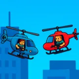 Игра Вертолетный Бой Стива 2 Игрока