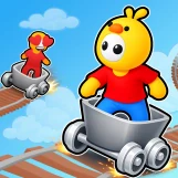 Игра Обби: Сумасшедшая Гонка