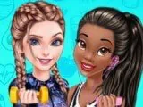 Игра Принцессы Тренировки Друзья | Princess Workout Buddies