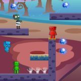 Игра Огненный Мальчик и Водная Девушка В Мире Зомби