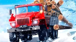 Игра Водитель Грузовика: Заснеженные Дороги