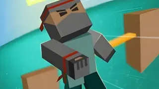 Игра Блочный Паркур Ниндзя