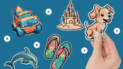 Игра Раскрась По Номерам: Книжка с Наклейками