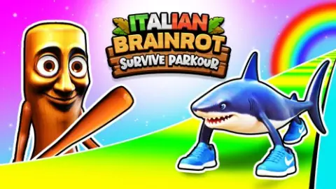 Игра Итальянский Брейнрот Паркур на Выживание