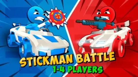 Игра Битва Стикменов 1-4 Игрока