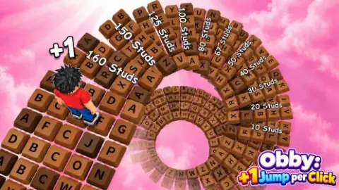 Игра Обби: +1 Прыжок За Каждый Клик