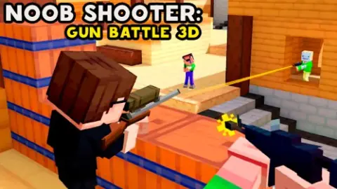 Игра Нуб Шутер: Оружейная Битва 3Д
