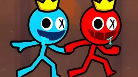 Игра Стикмены Огонь и Вода 2