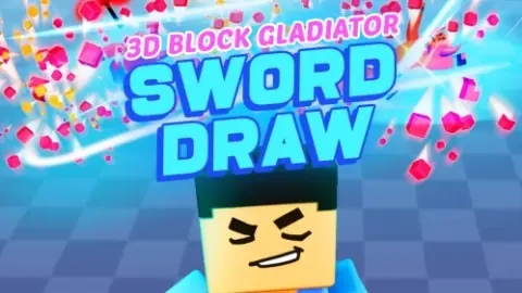 Игра 3D Блок Гладиатор: Вытаскивание Меча