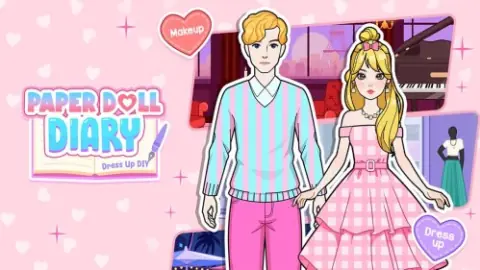 Игра Бумажная Кукла-Дневник: Одевалки DIY