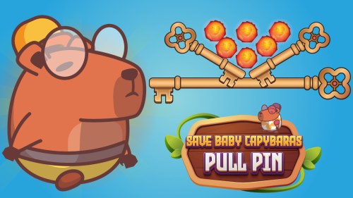 Игра Спасите Детенышей Капибар: Вытащите Булавку