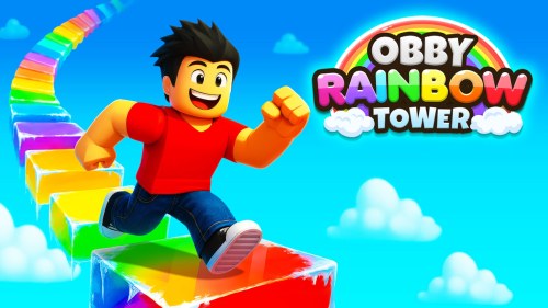 Игра Обби Радужная Башня