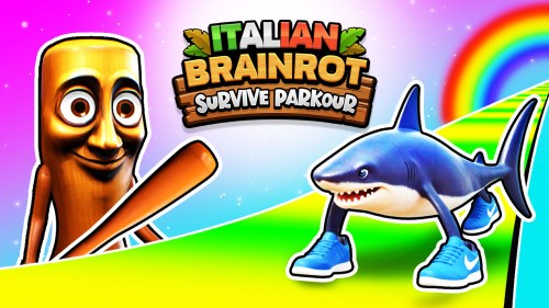 Игра Итальянский Брейнрот Паркур на Выживание