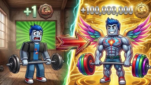 Игра Обби: Симулятор Тренажерного Зала, Побег