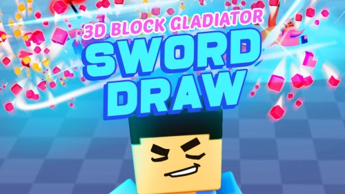 Игра 3D Блок Гладиатор: Вытаскивание Меча