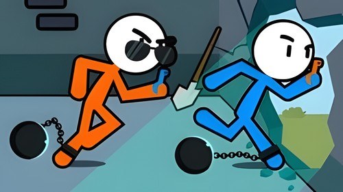 Игра Стикмен Покидает Тюрьму