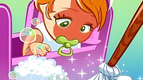 Игра Уборка Кукольного Домика